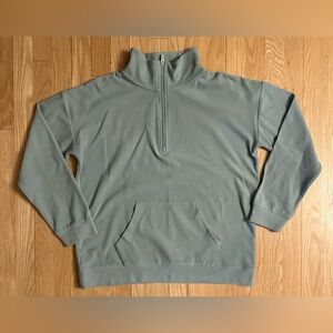 Marc New York Jade Green Quarter Zip Pullover Sweatshirt, Women’s Size Medium
